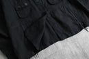 1990-00s black linen shirt jacket