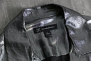 2000s I.N.C open collar S/S metallic shirt