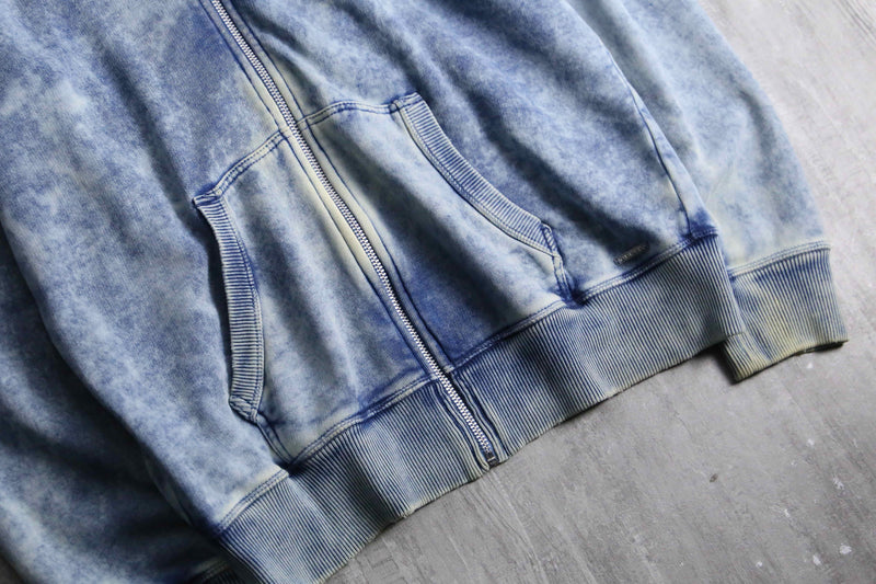 1990-00s DIESEL bleached zip up hoodie
