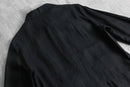 1990-00s black linen shirt jacket