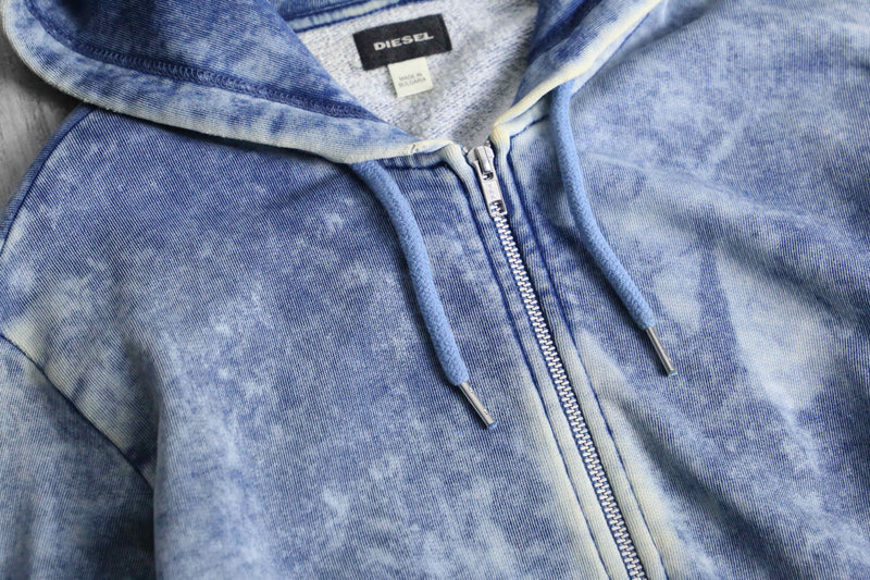 1990-00s DIESEL bleached zip up hoodie