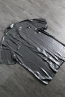 2000s I.N.C open collar S/S metallic shirt