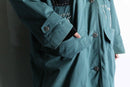 "Re:make" mint green patchwork coat