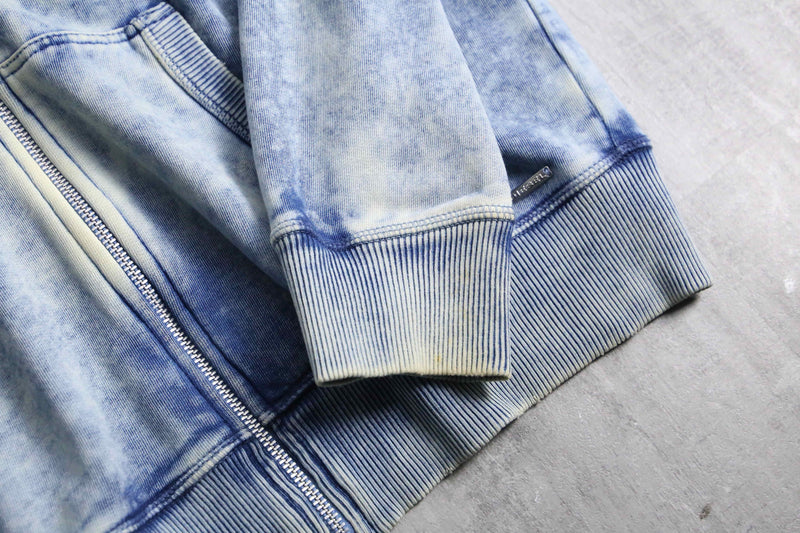 1990-00s DIESEL bleached zip up hoodie