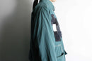 "Re:make" mint green patchwork coat