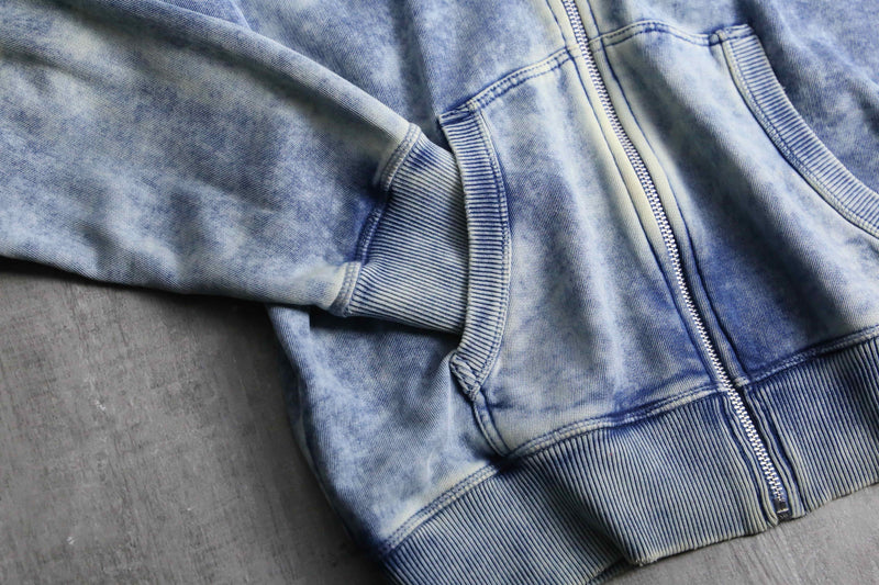 1990-00s DIESEL bleached zip up hoodie