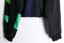 "Re:make" green base patchwork track jacket