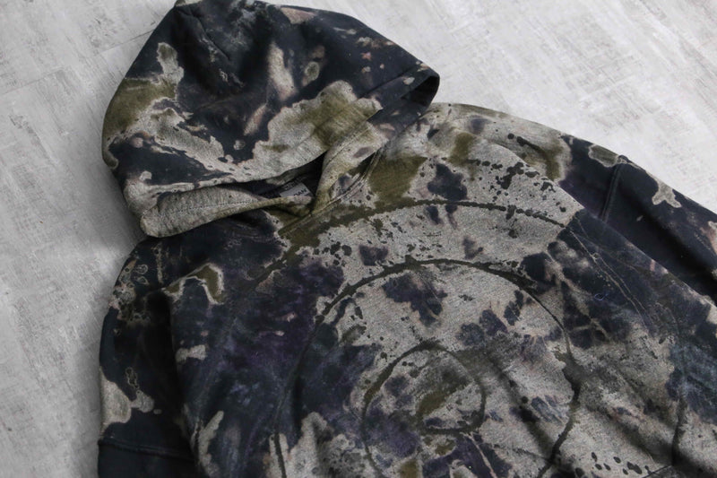 2000s bleached loose hoodie body by GILDAN