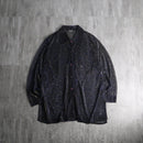 1990s metallic thread woven sheer shirt