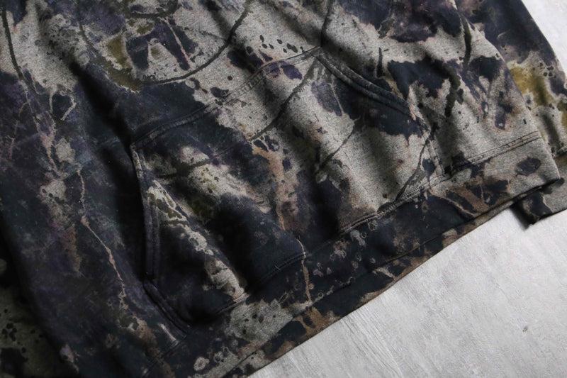 2000s bleached loose hoodie body by GILDAN