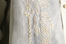 botanical embroidery ethnic sheer shirt