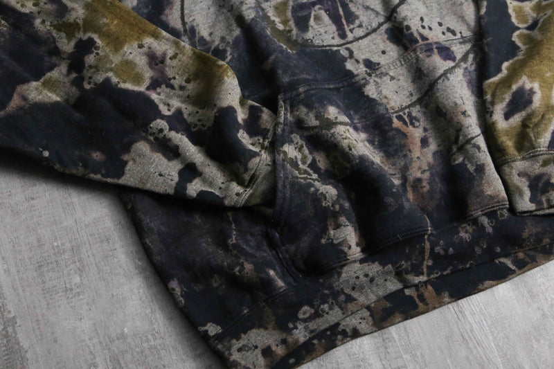 2000s bleached loose hoodie body by GILDAN