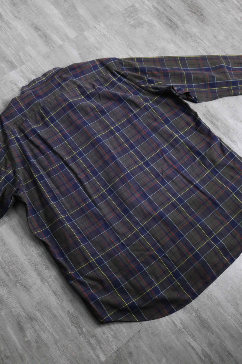 “Polo by RL" BONNARD open collar check shirt
