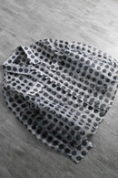1990-00s coin dot over sheer shirt