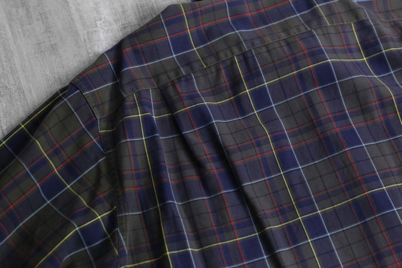 “Polo by RL" BONNARD open collar check shirt
