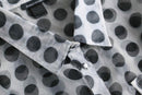 1990-00s coin dot over sheer shirt