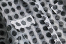 1990-00s coin dot over sheer shirt
