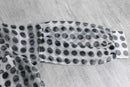 1990-00s coin dot over sheer shirt
