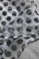 1990-00s coin dot over sheer shirt