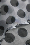 1990-00s coin dot over sheer shirt