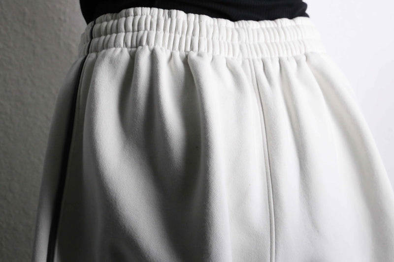 "JORDAN" white line design wide sweat pants