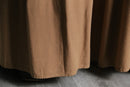 camel gathered wide flare easy pants