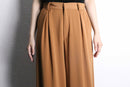light brown 1tuck wide easy pants