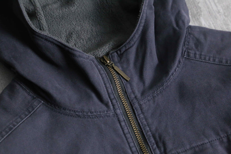 1990s Columbia cotton canvas hooded jacket