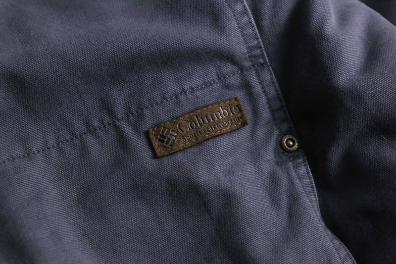 1990s Columbia cotton canvas hooded jacket