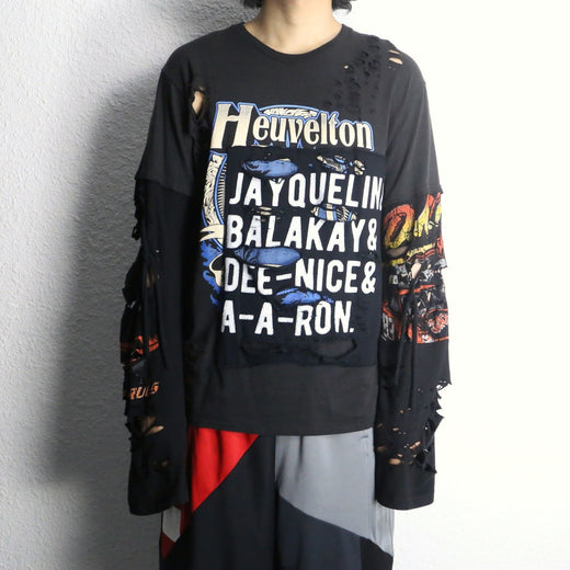 Re:make damage design long tee