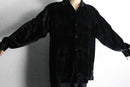 "PRONTI" black thin pattern velours shirt
