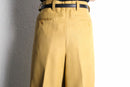 “STACY ADAMS” mustard color 2tuck wide slacks