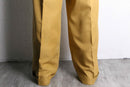 “STACY ADAMS” mustard color 2tuck wide slacks
