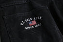 1990-00s Polo ASSN black baggy painter denim pants
