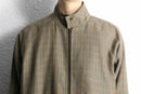 Houndstooth pattern harrington jacket