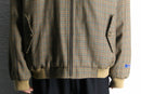 Houndstooth pattern harrington jacket