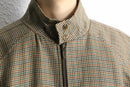 Houndstooth pattern harrington jacket