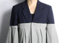 Re:make knit docking design tailored jacket