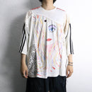 "Re:make" drawing face lace game shirt