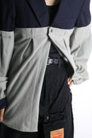 Re:make knit docking design tailored jacket