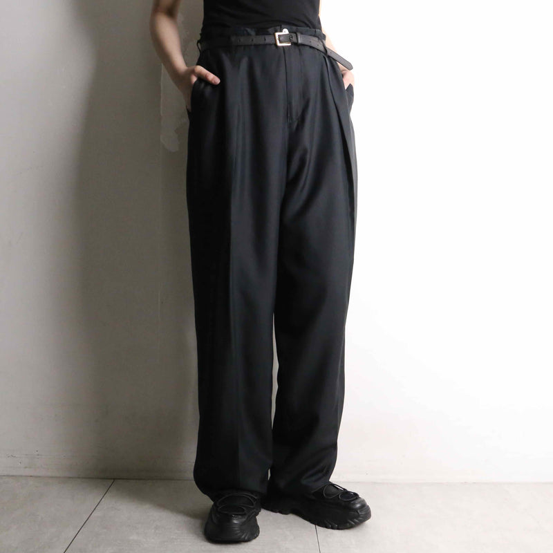 silk 100% wide tapered slacks