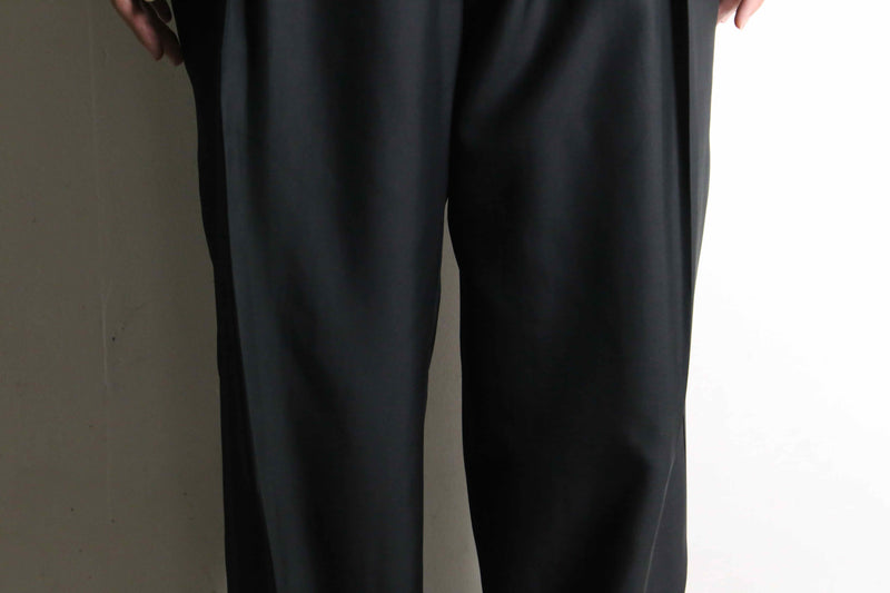 silk 100% wide tapered slacks