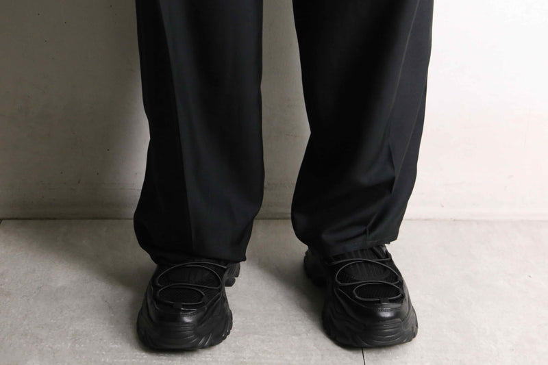 silk 100% wide tapered slacks