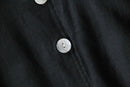 1990-00s navy linen shirt jacket