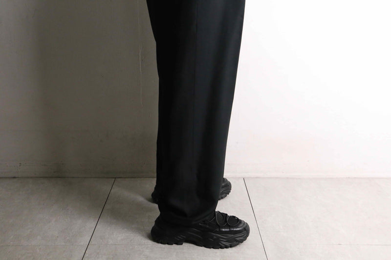 silk 100% wide tapered slacks