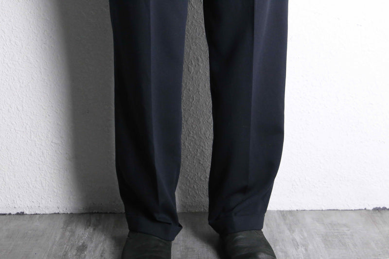 "claiborne"dark navy color soft textile trousers