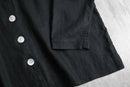 1990-00s navy linen shirt jacket