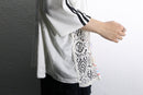 "Re:make" drawing face lace game shirt