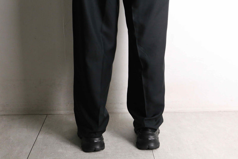 silk 100% wide tapered slacks