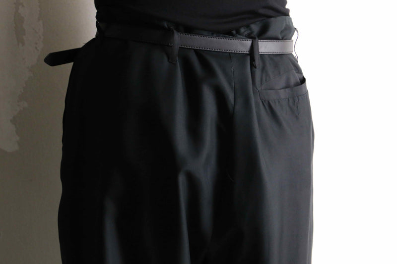 silk 100% wide tapered slacks